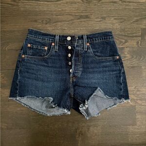 Levi Denim Dark Wash Shorts